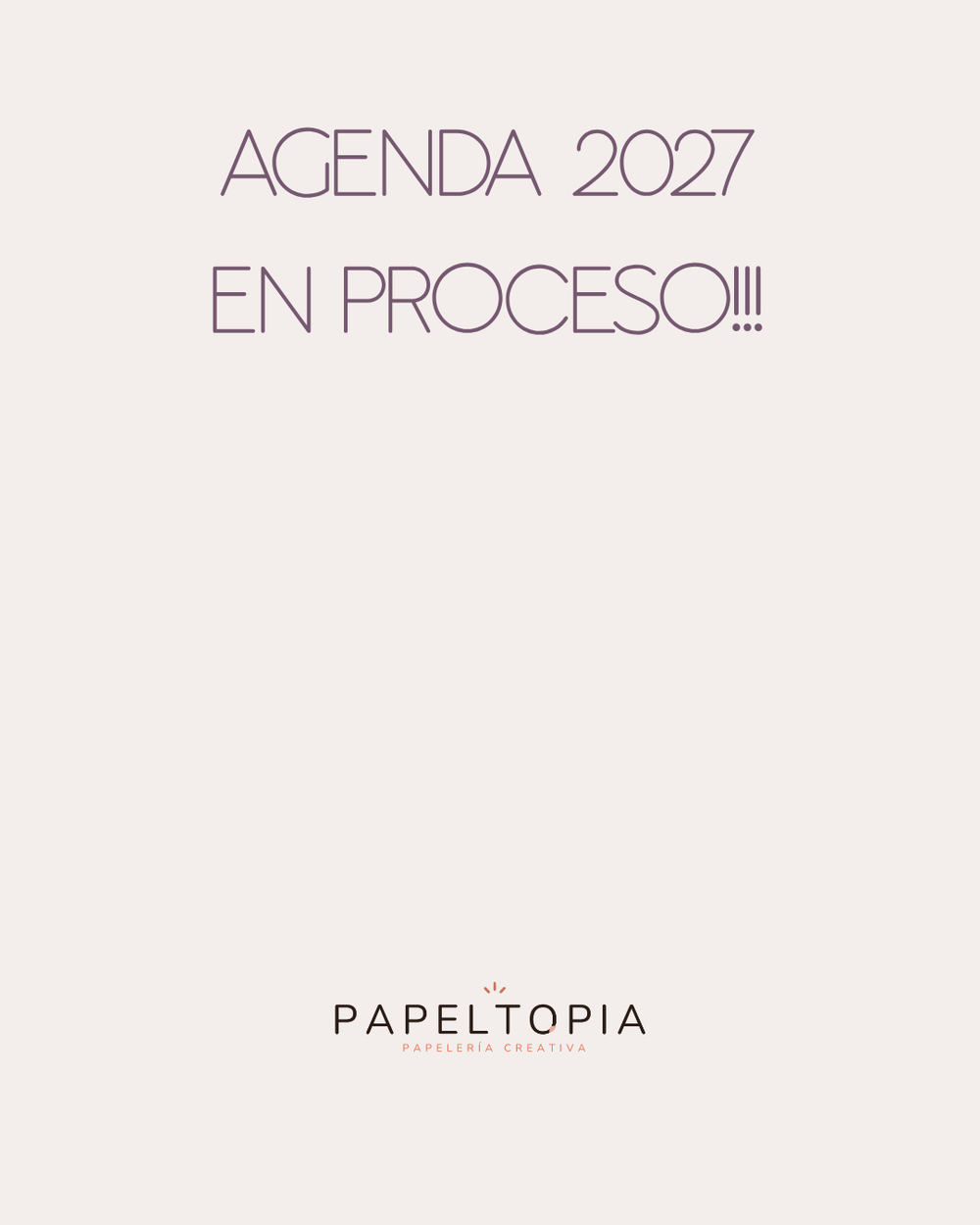 Adelanto de la Agenda Imprimible de PapelTopía