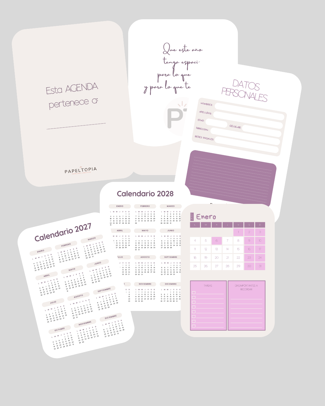 Agenda 2027 Imprimible | PapelTopía