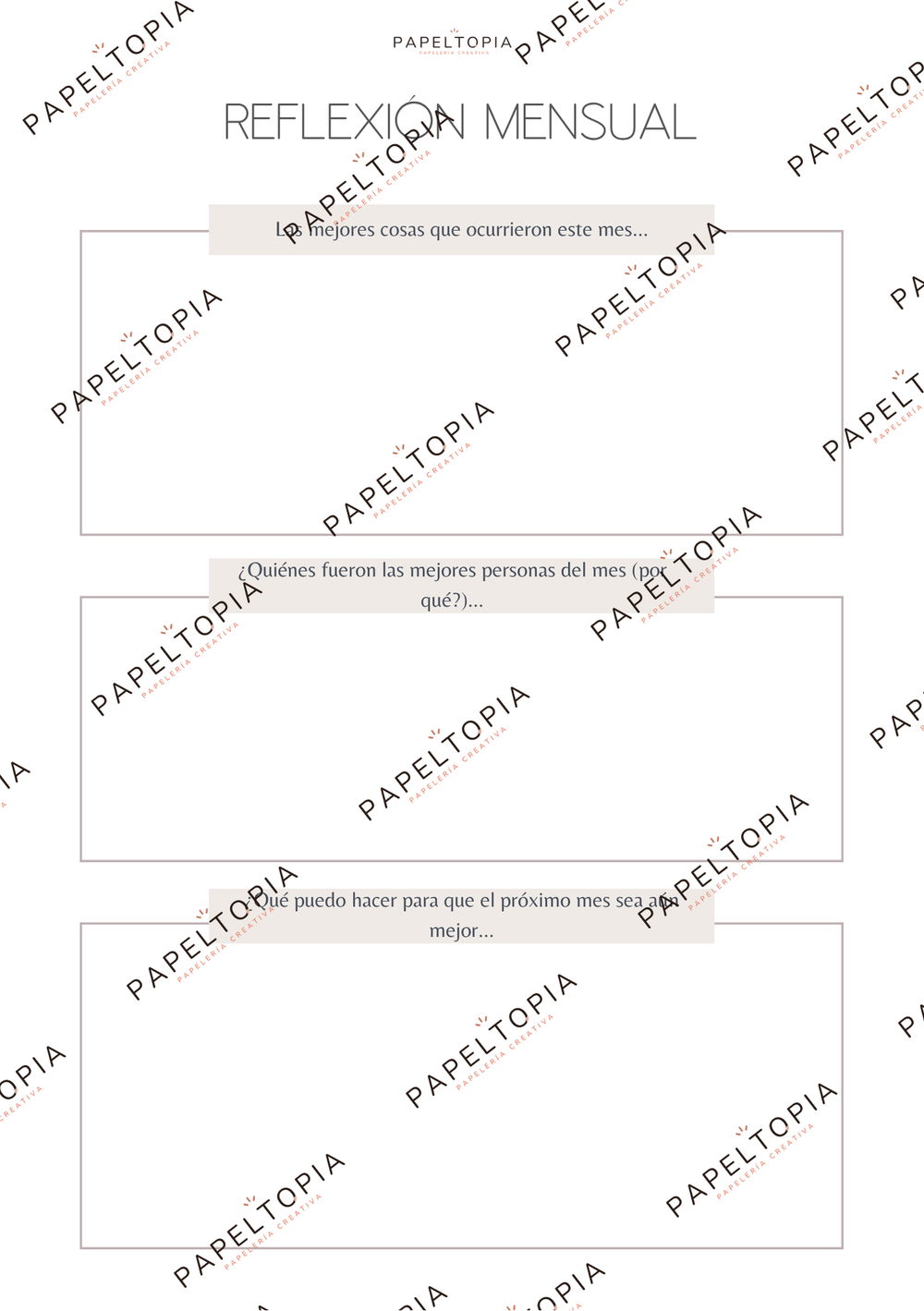 Planner de Manifestación Imprimible — PapelTopía